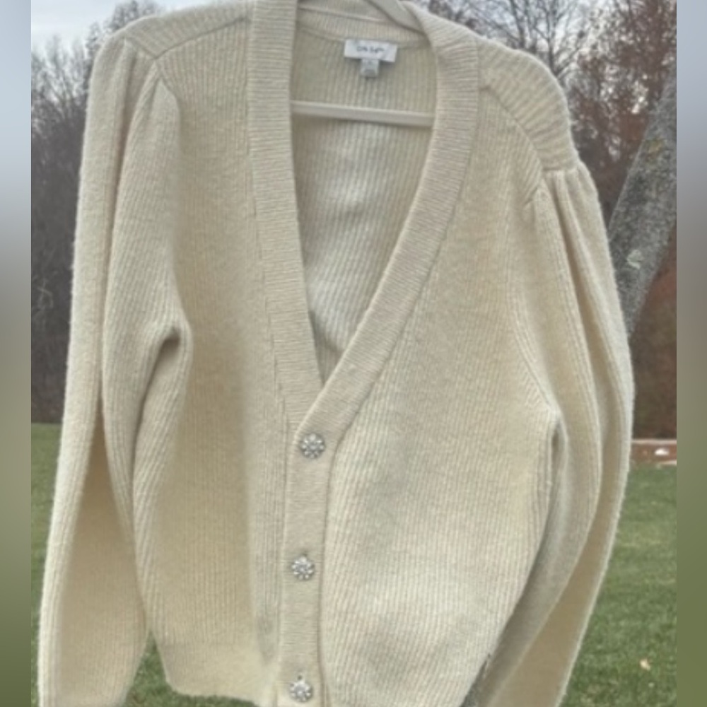 NWT On 34th  Elegant Cream Cardigan Sweater XL